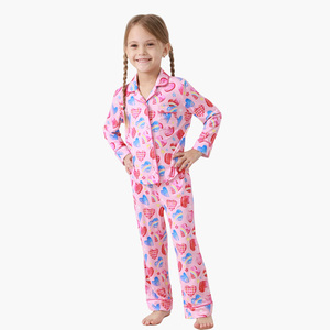 Vêtements de nuit pour enfants en coton de bambou doux, pyjamas respirants pour enfants pour dormir la nuit avec OEKO-TEX - Product Image 2