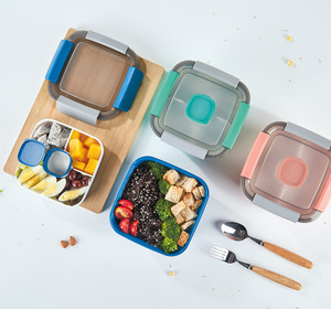 Libre de BPA 1500ml portátil caja de almuerzo de horno de microondas caja de Bento saludable de Food_Storage contenedor niños Bento Almuerzo - Product Image 4