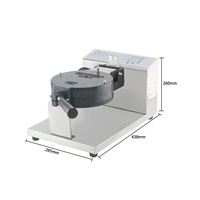 Machine à Gaufres Commerciale Rotative Labubu en Acier Inoxydable avec Revêtement Antiadhésif Certifiée CE – Équipement de Restauration en Promotion – En Stock