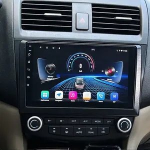 Jmance pemutar DVD Mobil Universal, layar 9 inci Din ganda berkabel nirkabel Android Auto Carplay dengan Aksesori