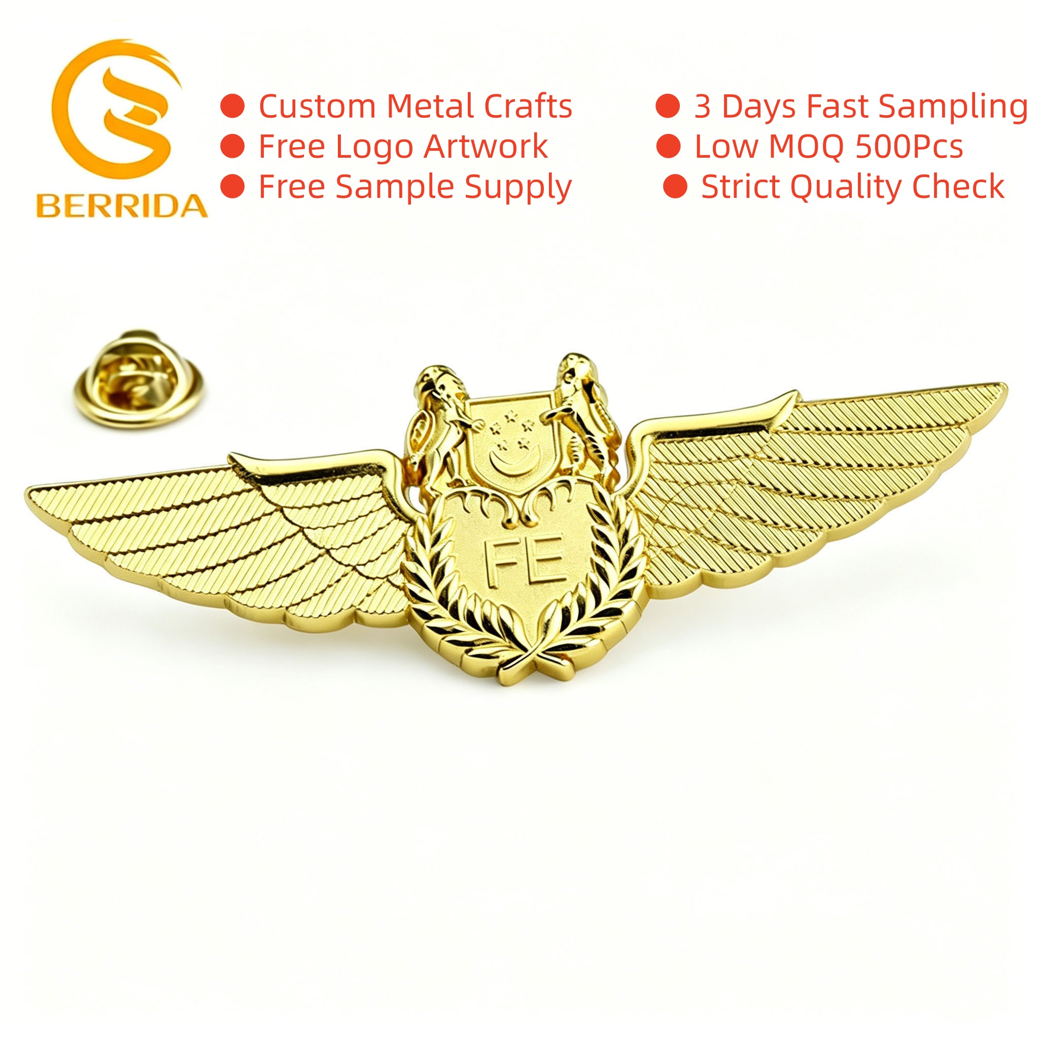 3D Relief Sculpted Uniform Badge