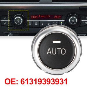 Couvre-bouton de commande de climatisation avant et arrière pour BMW X5 X6 61319393931, ensemble de trois pièces en métal - Product Image 3
