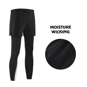 Sportswear <strong>Men</strong> Casual Slim Fit Quick Dry Sweatpants Running Long Jogger <strong>Trouser</strong> for <strong>Men</strong> Gym Fitness Workout 2 in 1 Pants <strong>Men</strong> - Product Image 6