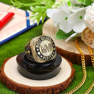 Highergo Children's 1-Piece Champion MVP <strong>Ring</strong> Geometric Design <strong>Size</strong> <strong>11</strong> Sports Display Stand Baseball Football Tournament Awards - Product Image 4