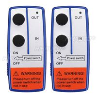 Control remoto inalámbrico de 12V para cabrestante eléctrico con transmisor manual, kit para camiones, ATV, SUV y remolques