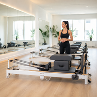 Reformer de Pilates Plegable de Aluminio Directo de Fábrica con Tabla de Salto y Resortes Ajustables para Clínicas de Fisioterapia - Proveedor
