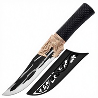 Couteau de boucher forgé en acier inoxydable 3Cr14, tête de dragon Longquan, échelle d'ambidextrie, haute dureté, tranchant, écologique, durable