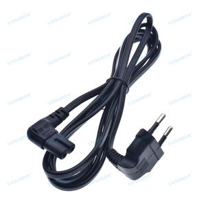 Câble d'alimentation européen à 2 broches cordon d'alimentation à Angle droit vers IEC C7 Figure <span class=keywords><strong>8</strong></span> câble d'alimentation pour Samsung alimentation LED TV ordinateur portable - Product Image 3