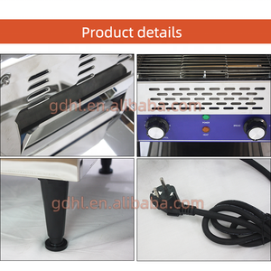 Hot Bakery Bread Machine Restaurant Electric Conveyor <strong>Toaster</strong> Oven Commercial <strong>Toaster</strong> for Sale <strong>Silver</strong> Stainless Steel HL 220 - Product Image 6