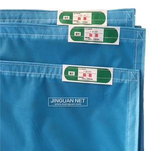 ตาข่ายนิรภัยโพลีเอสเตอร์เคลือบพีวีซีสีน้ำเงิน ตาข่ายพลาสติกสำหรับงานก่อสร้าง ป้องกันโครงสร้างและอาคาร - Product Image 2