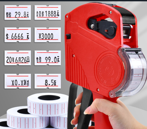 Étiqueteuse numérique portable, pistolet d'étiquetage, étiqueteuse de <span class=keywords><strong>prix</strong></span>, étiquetage avec rouleau d'encre de rechange, 8 chiffres pour les magasins de détail - Product Image 6