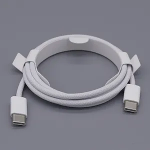 New Kabel 60W Nylon Braided USB-C Charge Cable Type-C Fast Charging Cord Data Link Type C To C Wire For IPhone 15 Pro Max