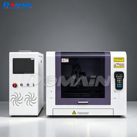 Mini Máquina de Corte Láser de Fibra de Escritorio CNC Refrigerada por Aire para Láminas de Carbono, Acero Inoxidable, Aluminio y Latón, Equipo de Taller DIY