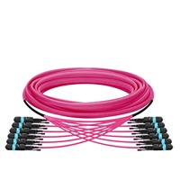 Câble optique patch cord MTP vers MTP 24-144 fibres, gaine LSZH 3,0 mm pour câblage haute densité dans les centres de données