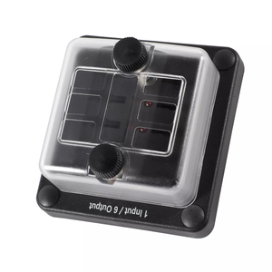 Boîte à fusibles à lame ATS 6 voies 12V étanche <span class=keywords><strong>1</strong></span> en 6 sorties avec indicateur d'avertissement LED couvercle anti-humidité pour chariot de <span class=keywords><strong>golf</strong></span> RV camion DC 12-24V - Product Image 1