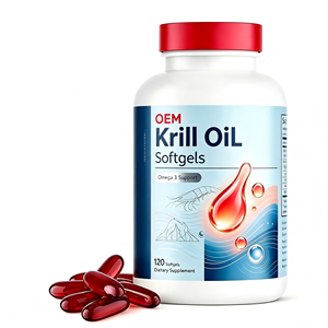 Gélules d'huile de krill OEM ODM directement de l'usine : Soutien Oméga-3 pour la santé cardiaque et cérébrale, supplément antioxydant - Product Image 1