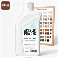 Poudre acrylique pour ongles en vrac personnalisée VO, séchage rapide, texture onctueuse, transparente, rose, vente en gros