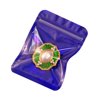 Pochette de présentation en plastique composite sécurisée pour bijoux, sac d'emballage personnalisé avec fermeture éclair pour boucles d'oreilles, bagues, colliers et accessoires