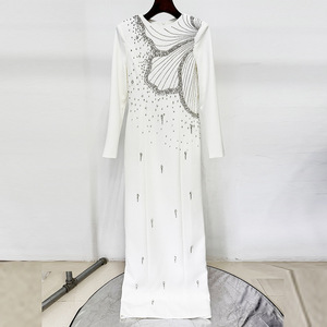 <span class=keywords><strong>ชุด</strong></span>เดรสผู้หญิงคุณภาพสูง<span class=keywords><strong>ชุด</strong></span>เดรส<span class=keywords><strong>แขน</strong></span><span class=keywords><strong>ยาว</strong></span>ติดลูกปัดสีขาวประดับเพชร<span class=keywords><strong>ชุด</strong></span>เดรสลำลองสินค้าออกใหม่ - Product Image 6