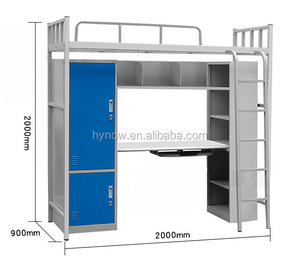 Lit superposé en métal pour enfants, mobilier commercial de chambre à coucher, design moderne, pour enfants, personnel, acier, <span class=keywords><strong>militaire</strong></span>, armée - Product Image 3