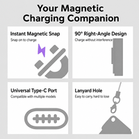 Adaptateur de charge magnétique USB-C SIKAI pour montre connectée MiTu pour enfants, chargeur de montre portable, convertisseur pour l'école, les voyages et les activités de plein air