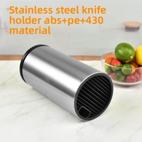 Porte-couteaux rotatif pour cuisine, accessoires de rangement à brancher