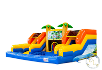 Videur gonflable à prix d'usine commercial avec boîte à eau toboggan Jumper Bouncy Castle Bounce House Combo avec piscine