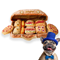 Ensemble de jouets pour chien en peluche personnalisés, écologiques, réalistes, stimulant le cerveau, pour petits/ Moyens chiens, avec des friandises à mâcher, à chercher et à cacher