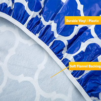 Meilleure vente Style marocain vinyle écologique extérieur imperméable ménage élastique ajusté pique-nique nappe non tissé Technique
