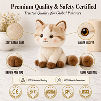Peluches sur mesure, fabrication directe, échantillonnage rapide, peluche en coton personnalisée, jouet en peluche pour chat, pour les propriétaires de marques