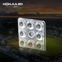 HONJU 8 Lentille LED PC multi-éclairages combinés IP65 étanche pour extérieur, optique pour projecteur et lampadaire OEM ODM