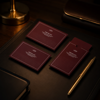Funda Minimalista Blanca con Relieve para Tarjetas de Hotel, Sobre para Tarjetas de Habitación con Logotipo Personalizado, Suministros Corporativos para Hoteles al por Mayor