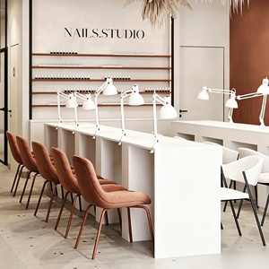 Nail Salon Station Spa Beauty Salon Furniture Full Store Customized Hair Salon Interior Design Barber Shop Decoration Renovation - Product Image 2