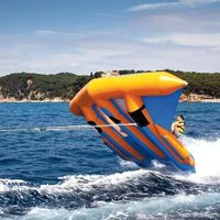 Bateau banane gonflable en forme de poisson volant, en PVC, 4,2 m x 3,6 m, certifié CE pour parcs aquatiques et centres de villégiature