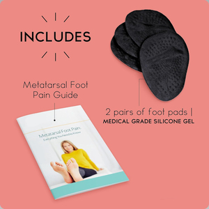 Cuscinetti metatarsali in Gel Comfort tutto il giorno da donna inserti sul tallone a sfera del piede cuscini di una taglia <span class=keywords><strong>per</strong></span> scarpe inserti con sollievo dal dolore-nero - Product Image 5