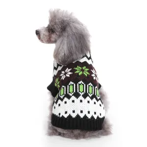 Nouveauté Vêtements personnalisés pour chiens Pull tricoté pour chiens Motif gratuit Pull d'hiver pour chiens et chats Vente en gros
