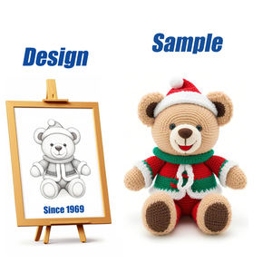 Высококачественная вязаная плюшевая игрушка-плюшевый мишка - Product Image 1