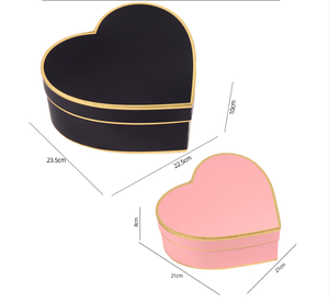 Biểu Tượng Tùy Chỉnh Màu Hồng Đen Bìa Giấy Hình Trái Tim Hộp Quà Tặng Valentine Ngày Hoa Sô Cô La Đồ Trang Sức Bao Bì Hộp Bán Buôn - Product Image 6