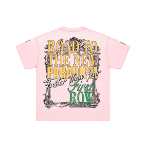 T-shirt Oversize con Stampa Retrò e Piccoli Diamanti per Coppie, Nuova Collezione, Spedizione da Fornitore Popolare di Prima Scelta a Los Angeles - Product Image 3
