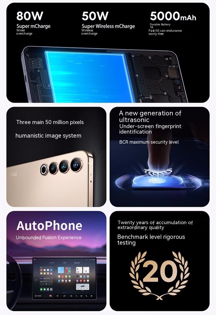 Novo Celular Meizu 20 Pro 5G Original 6.81