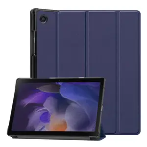 Capa protetora de couro luxuosa para tablet, 2021 2022, capa inteligente, flip, para samsung galaxy tab a8 x200 10.5, capa