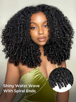 Perruque Lace Front Bouclée Birmane Pré-découpée 5x7 en Cheveux Humains, Prête à Porter, Densité 250%, Cordon de Serrage Réglable, Dentelle HD, Bonnet Petit Format, Usage Quotidien
