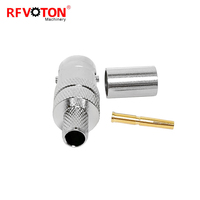 Connecteur BNC femelle à sertir en laiton pour câbles RG58, LMR195, LMR200, RG223, RG142, RG400, LMR240, RG59, H155, LMR300, 5D-FB, RG6 – Connecteurs RF