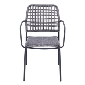 sillas <span class=keywords><strong>de</strong></span> aluminio modernas para jardín, café, muebles para patio <span class=keywords><strong>exterior</strong></span>, restaurante, <span class=keywords><strong>sillones</strong></span> <span class=keywords><strong>de</strong></span> comedor <span class=keywords><strong>de</strong></span> cuerda tejida - Product Image 4