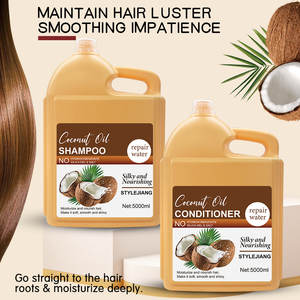 Mayorista Gran Capacidad Etiqueta Privada OEM/ODM Salón Profesional Marroquí Aceite de Coco Acondicionador Champú 5L Acondicionador - Product Image 2