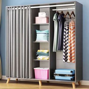 Rangements de chambre nordiques modernes et simples, multifonctionnels, à montage facile, avec motifs de dessins animés et fonction de rangement - Product Image 5