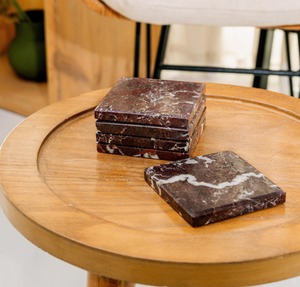 Sous-verres modernes en marbre pour la décoration du salon, supports élégants pour boissons, disponibles en gros pour les exportateurs indiens - Product Image 2