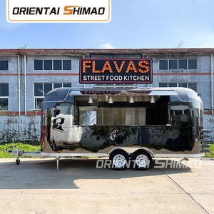 Oriental shimao Airstream nhượng Bộ đường phố thép không gỉ thực phẩm giỏ hàng BBQ foodtrucks thực phẩm di động Trailer thực phẩm bán hàng tự động xe tải - Product Image 3