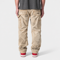 DiZNEW Jeans Premium Homme en Denim Épais Effet Vieilli, Coupe Baggy, Détails Boutons Pression et Effet Déchiré, Logo Personnalisé, Fabrication Usine