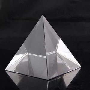 Pirámide de Cristal K9 en Blanco al por Mayor, Grabado Láser 3D Personalizado, Estilo Faraón Egipcio, Patrón Floral, Regalos Empresariales de Alta Calidad - Product Image 6